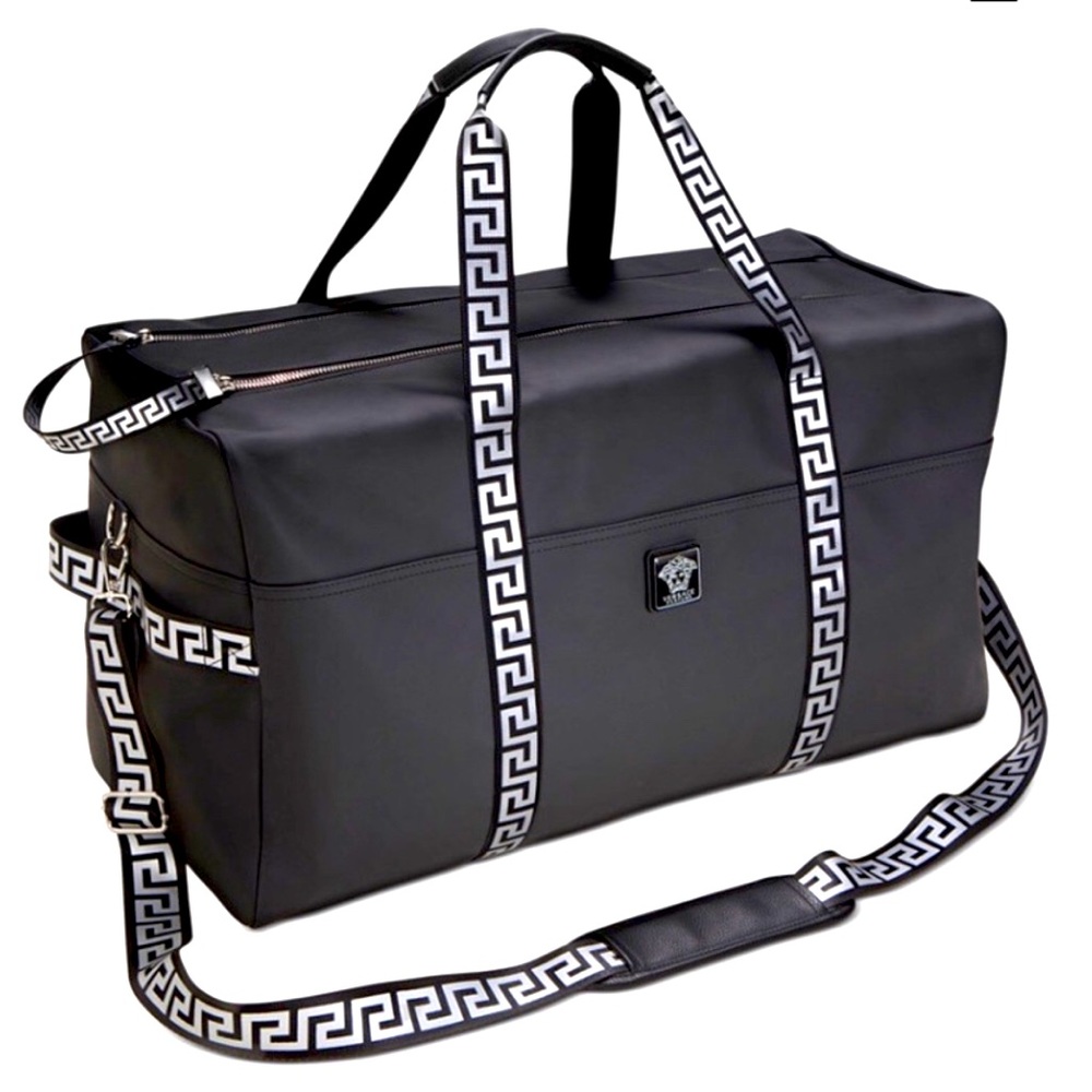 Versace Parfums Oversized Duffel Weekender Bag.
